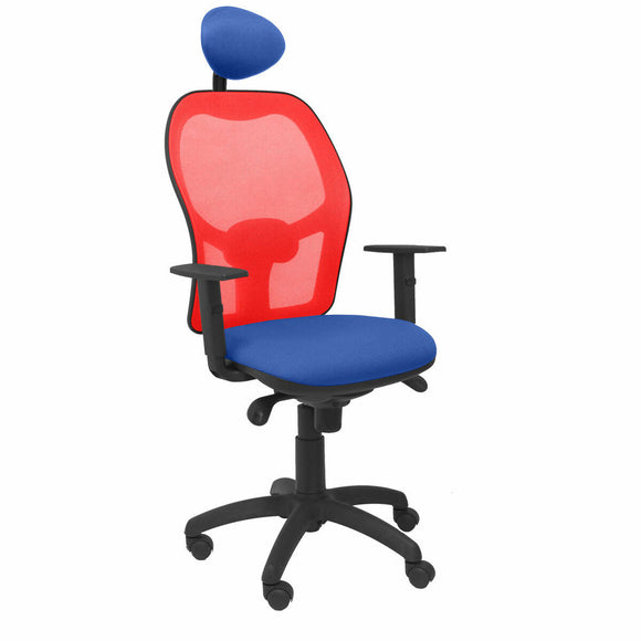 Office Chair with Headrest Jorquera P&C ALI229C Blue-0