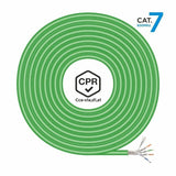 FTP Category 7 Rigid Network Cable Aisens AWG23 Green 305 m-1