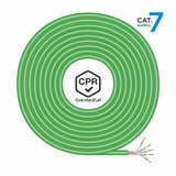 FTP Category 7 Rigid Network Cable Aisens AWG23 Green 500 m-1