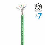 FTP Category 7 Rigid Network Cable Aisens AWG23 Green 500 m-0