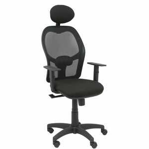 Office Chair with Headrest Alocén P&C B10CRNC Black-0