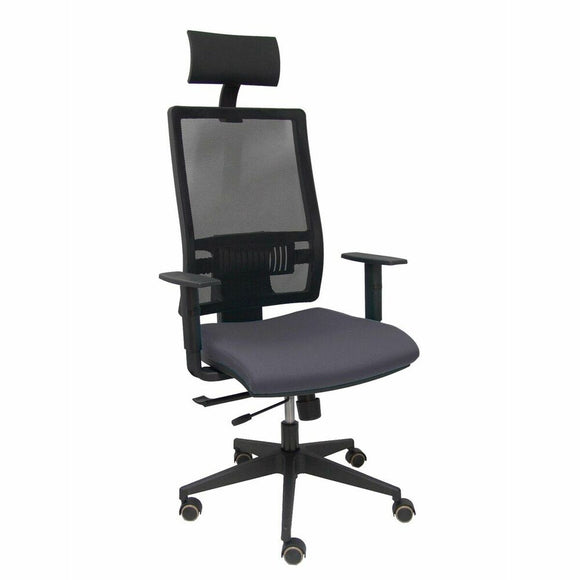 Office Chair with Headrest P&C B10CRPC Dark grey-0