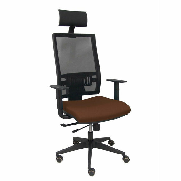 Office Chair with Headrest P&C B10CRPC Dark brown-0