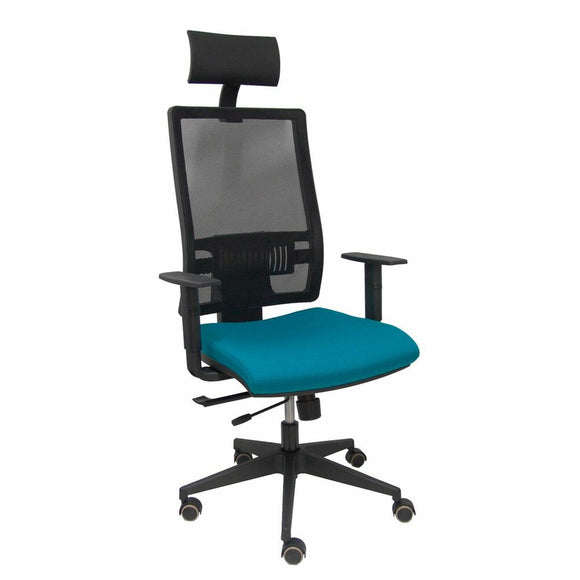 Office Chair with Headrest P&C B10CRPC Green/Blue-0