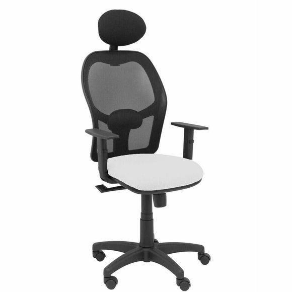 Office Chair with Headrest P&C B10CRNC White-0
