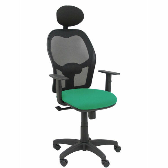 Office Chair with Headrest P&C B10CRNC Emerald Green-0