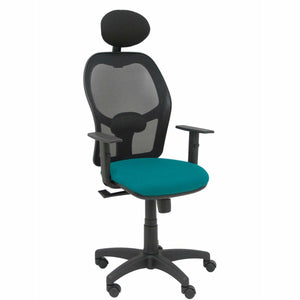 Office Chair with Headrest P&C B10CRNC Green/Blue-0