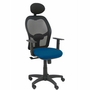 Office Chair with Headrest P&C B10CRNC Navy Blue-0