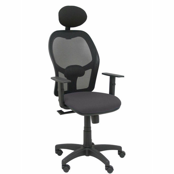 Office Chair with Headrest P&C B10CRNC Dark grey-0