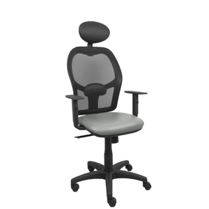 Office Chair with Headrest P&C B10CRNC Grey-0