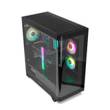 ATX Semi-tower Box Nox-Xtreme NXHUMMERETHERBK Black-2