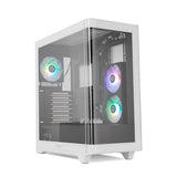 ATX Semi-tower Box Nox-Xtreme NXHUMMERETHERBW White-0