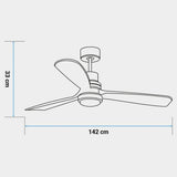 Ceiling Fan Universal Blue ALM 4056 3A 70W (142 cm)-1