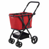 Shopping cart Carlett CUBE S RUBY Red-0