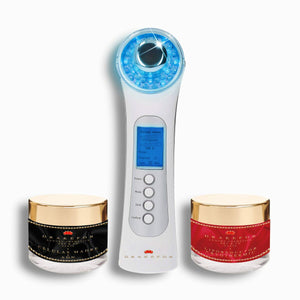 High Frequency Rejuvenating Facial Massager Drakefor 480 White Rejuvenating Treatment 3 Pieces-0