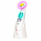 Facial Massager with Radiofrequency, Phototherapy and Electrostimulation Drakefor 9902 White 3 Pieces-2
