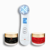 Facial Massager with Radiofrequency, Phototherapy and Electrostimulation Drakefor 9905 White 3 Pieces-3