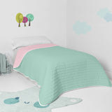 Bedspread (quilt) HappyFriday Basic Kids Dash Mint 180 x 260 cm-4