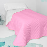 Bedspread (quilt) HappyFriday Basic Kids Arista Pink 180 x 260 cm-6