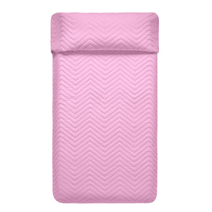 Bedspread (quilt) HappyFriday Basic Kids Arista Pink 180 x 260 cm-0