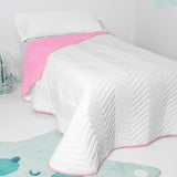 Bedspread (quilt) HappyFriday Basic Kids Arista Pink 180 x 260 cm-2