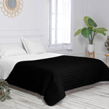 Reversible Bedspread HappyFriday Basic Dash Black 270 x 260 cm-6