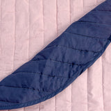 Reversible Bedspread HappyFriday Basic Dash Pink Navy Blue 240 x 260 cm-4