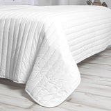 Bedspread (quilt) HappyFriday Basic Dash White 240 x 260 cm-2