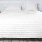 Bedspread (quilt) HappyFriday Basic Dash White 240 x 260 cm-5