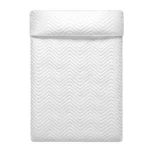 Bedspread (quilt) HappyFriday Basic Arista White 240 x 260 cm-0