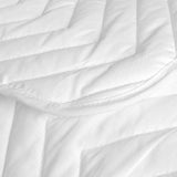 Bedspread (quilt) HappyFriday Basic Arista White 240 x 260 cm-1