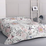 Bedspread (quilt) HappyFriday HF Delicate bouquet Multicolour 270 x 260 cm-4