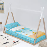 Quilted Zipper Bedding HappyFriday Le Petit Prince Montgolfiere Multicolour 105 x 200 cm-4