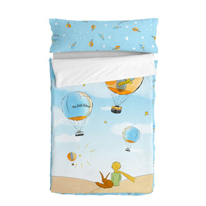 Quilted Zipper Bedding HappyFriday Le Petit Prince Montgolfiere Multicolour 105 x 200 cm-0