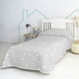 Bedspread (quilt) HappyFriday BASIC KIDS Grey 180 x 260 cm-0