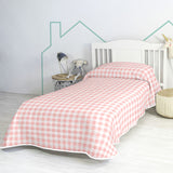 Bedspread (quilt) HappyFriday Basic Kids Pink 180 x 260 cm Gingham-4