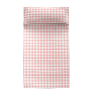 Bedspread (quilt) HappyFriday Basic Kids Pink 180 x 260 cm Gingham-0