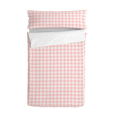 Quilt Cover without Filling HappyFriday Basic Kids Vichy Pink 105 x 200 cm-0