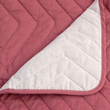 Reversible Bedspread HappyFriday Basic Arista White Magenta 270 x 260 cm-3