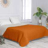 Reversible Bedspread HappyFriday Basic Dash Orange 240 x 260 cm-6