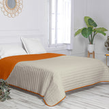 Reversible Bedspread HappyFriday Basic Dash Orange 240 x 260 cm-3