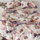 Nordic cover HappyFriday White Peonies Multicolour 260 x 240 cm-3