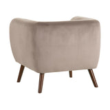 Armchair 81 x 73 x 70 cm Synthetic Fabric Wood Taupe-6