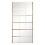 Wall mirror Golden Crystal Iron Window 90 x 3 x 180 cm-5