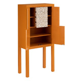 Cupboard ORIENTAL CHIC 60 x 30 x 130 cm Orange MDF Wood DMF-7