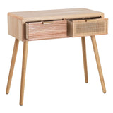 Console HONEY Natural Paolownia wood MDF Wood 80 x 40 x 78 cm-6