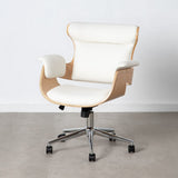 Armchair White Natural 68 x 62 x 85 cm-8