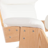 Armchair White Natural 68 x 62 x 85 cm-3