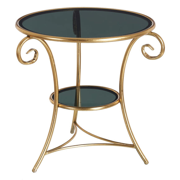 Side table Golden Crystal Iron 66 x 60 x 62 cm-0