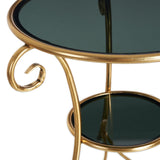 Side table Golden Crystal Iron 66 x 60 x 62 cm-5